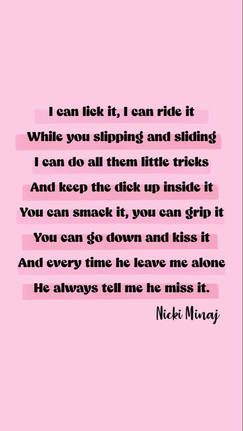 Wallpaper Phone Home Screen, Quotes Nicki Minaj, Nicki Minaj Songs, Nicki Minaj Lyrics, Phone Home Screen, Tiktok Sounds, Nicki Minaj Wallpaper, Tiktok Quotes, Nicki Minaj Quotes