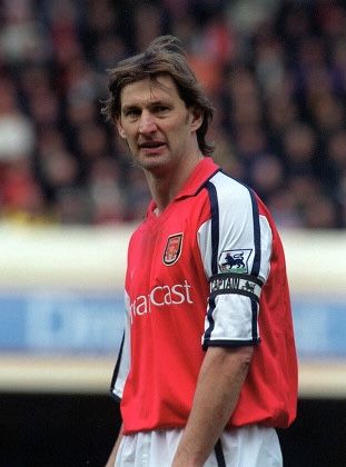 Tony Adams of Arsenal in 2001. Tony Adams, Arsenal Football Club, Arsenal Football, Arsenal Fc, Football Club, Arsenal, Sports Jersey, Football, Collage