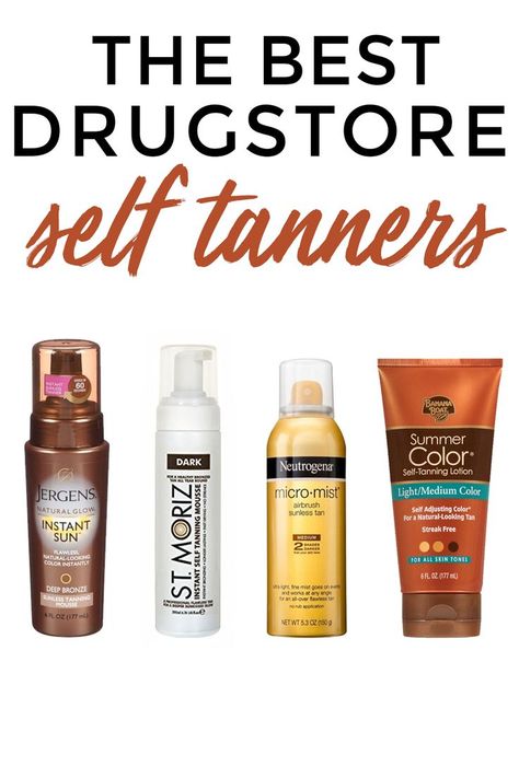 Best drugstore self tanners #selftan #drugstorebeauty #beauty #beautytips Self Tanner Tips, Best Drugstore Self Tanner, Tanning Mist, Self Tanning Lotions, Self Tanning, Self Tanners, Baking Soda Uses, Sunless Tanning, Mascara Facial