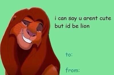 27 Disney Valentine's Cards That Will Ruin Your Childhood Valentines Pick Up Lines, Funny Valentines Cards For Friends, Meme Valentines Cards, Funny Valentine Memes, Bad Valentines Cards, Friend Valentine Card, Dirty Valentine, Bad Valentines, Valentines Quotes Funny