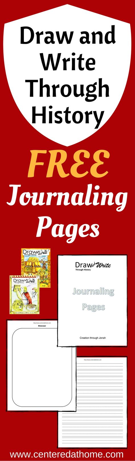 Draw and Write Through HIstory FREE Journaling Pages Homeschooling Lessons, Homeschooling Printables, Early Education Activities, Teaching Kids To Write, Cc Essentials, History Printables, Draw And Write, Free Homeschool Curriculum, Journaling Pages