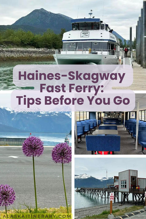 The Haines-Skagway Fast Ferry offers a quick and scenic route between two of Alaska’s most charming towns. If you want to expand your Alaskan adventure, this ferry is the perfect gateway to explore Haines, even if you only have a day during your cruise. In this guide, you’ll find everything you need to know about making the trip, from booking your tickets to the best activities in Haines. Alaska Ferry Travel, Haines Alaska, Alaska Cruise Ports, Day Trip Ideas, Have A Day, Alaska Cruise, Cruise Port, The Perfect Day, Shore Excursions