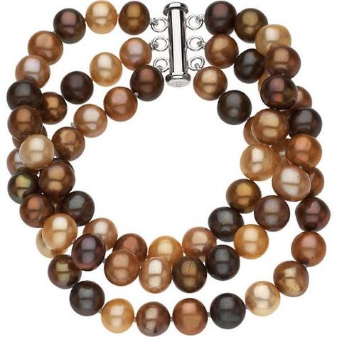 Chocolate Jewelry, Chocolate Pearls, Jewelry Roll, Silver Jewelry Design, Italian Jewelry, Bow Jewelry, Jewelry Model, Strand Bracelet, Freshwater Cultured Pearls