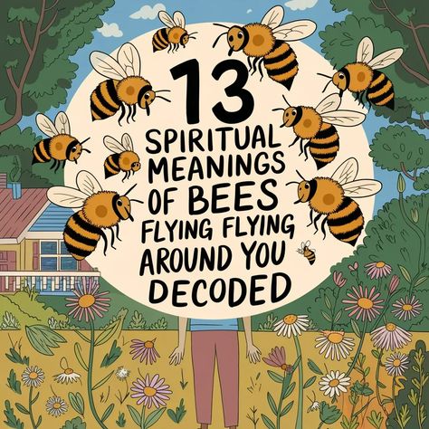 13 Spiritual Meanings of Bees Flying Around You Decoded Bees In Witchcraft, Bee Spiritual Meaning, Bee Meaning, Spiritual Meaning Of Bees, Bird Meaning, Bee Quotes, Bee Swarm, Stink Bugs, Spiritual Meaning