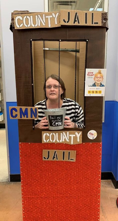 Jail And Bail Fundraiser, Homecoming Fundraiser Ideas, Cmn Fundraiser Ideas, Gala Decorations, Homecoming Ideas, Fundraiser Ideas, Relay For Life, County Jail, Homecoming