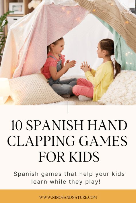 10 Easy Hand Clapping Games for Kids to Learn Spanish Hand Clapping Games, Clapping Games, Bilingual Activities, Spanish Games, Learning Spanish For Kids, Spanish Songs, How To Teach Kids, Engage Kids, Bilingual Education