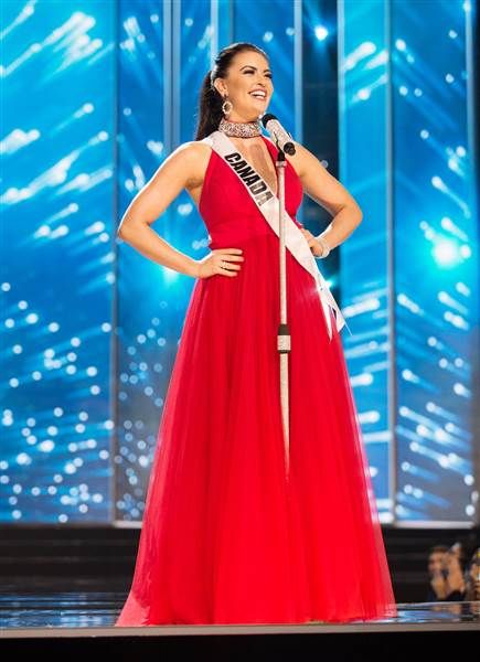 Miss Canada Siera Bearchell stands up to body-shamers on Instagram - TODAY.com Miss Canada, Mall Of Asia, At The Mall, Miss Universe, January 26, Sherri Hill, Chinese Laundry, Pageant Dresses, On Stage