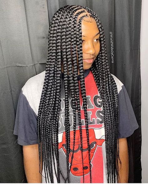 black_hair_court sur Instagram : Beautiful hair @worldwidejacarvis (dm for promo) . Tag respective owner . Follow @black_hair_court Follow@black_hair_court . … Edges Hairstyles, Feed In Braids Hairstyles, Easy Hairstyles For School, Braids Styles, African Hair Braiding Styles, Cute Braided Hairstyles, Quick Braided Hairstyles, Cool Braid Hairstyles, Girls Hairstyles Braids