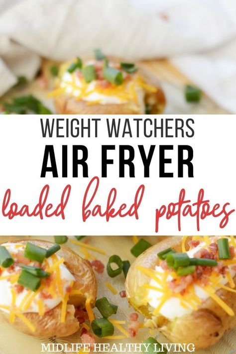 Air Fryer Mini Potatoes, Air Fryer Recipes Weight Watchers, Weight Watchers Air Fryer, Best Fish Taco Recipe, Potatoes Loaded, Recipes Potatoes, Healthy Dip Recipes, Potatoes Dinner, Air Fryer Baked Potato