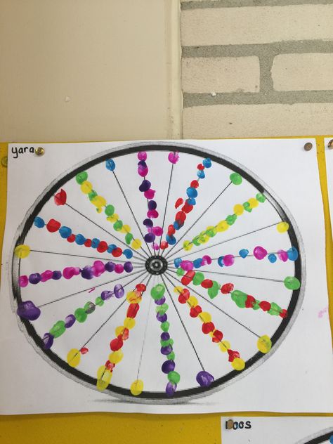 Bicycle Art For Preschoolers, Bicycle Art Preschool, Bycicle Activities For Preschool, Bicycle Preschool Craft, Wheel Preschool Activities, Preschool Bike Craft, Bike Preschool Activities, Bike Activities For Preschool, Wheel Art Preschool