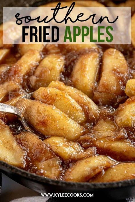 Best Cooked Apples Recipe, Deserts With Apples Easy, How To Make Fried Apples Recipes, How To Can Fried Apples, Vegan Fried Apples, Best Fried Apples Recipe, Fries Apples Recipe, Fry Apple Pie Recipe, How To Make Cooked Apples