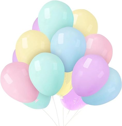 Amazon.com: KBZVNAF Pastel Balloons Latex Party Balloons - 50 Pack 12 inch Helium Multicolor Macaron Balloons for Baby Shower Birthday Wedding Rainbow Party Decorations : Home & Kitchen Balloons For Baby Shower, Wedding Rainbow, Rainbow Party Decorations, Pastel Balloons, Rainbow Party, Color Pastel, Baby Shower Balloons, Party Balloons, Macarons