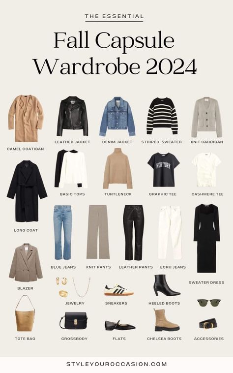 Fall Outfits Women Minimalist, Dark Neutral Outfit Ideas, Simple Fall Capsule Wardrobe, Two Week Capsule Wardrobe Fall, Transitional Capsule Wardrobe, Autumn Outfit Inspo Aesthetic Casual, Paris Autumn Capsule Wardrobe, Timeless Wardrobe Capsule, Essential Fall Wardrobe Pieces