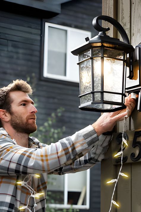 🌻🏡The Koda Williams outdoor LED wall lantern with power outlet is a durable, weather-resistant light fixture for your porch, patio, and/or entryways. Explore our Pinterest Board for more ideas and in-depth details on Marmalade. #SpringPorchDecor #PorchDecor #SpringDecor #OutdoorDecor #SpringVibes #PorchIdeas #PorchInspiration #SpringFlowers #PorchLife #PorchGoals #PorchDesign #HomeDecor #CozyPorch #PorchDecorating #PatioLight #OutdoorLight #LEDLight Carriage Lamps, Big Porch, Porch Life, Spring Porch Decor, Exterior Light Fixtures, White Light Bulbs, Led Outdoor Wall Lights, Garage Lighting, Outdoor Sconces