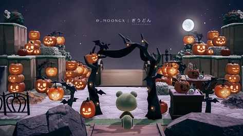 Animal Crossing Designs on Instagram: “This island entrance is ready for Halloween! 🎃 - 🏝#crossingcreations credit to @_moongx. Thanks for the submission!” Map With Pictures, Animal Crossing Designs, Map Pictures, Town Map, Acnh Inspo, Animal Crossing Qr, Halloween Animals, Halloween Witch, Be Kind