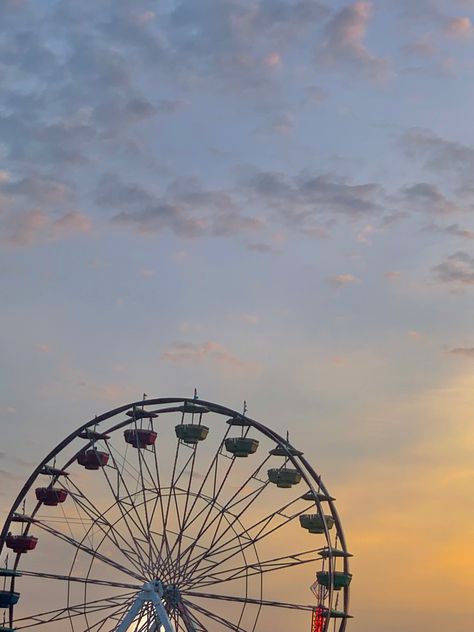 Sunset Ferris Wheel, Harlow James, Ferris Wheel Sunset, Boardwalk Aesthetic, Boardwalk Carnival, Ferris Wheel Aesthetic, Beach Amusement Park, Lady Aphrodite, Chestnut Springs