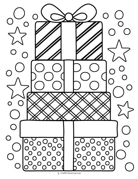 Stack Of Presents Drawing, Color Pages Christmas, Christmas Maze Printable, Free Coloring Pages Christmas, Christmas Cookie Coloring Pages, Coloring Pages Christmas Free Printable, Easy Christmas Coloring Pages, Free Christmas Coloring Pages Printables, Christmas Coloring Sheets Free Printable