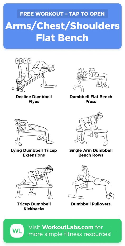 Arm Chest Shoulder Workout, Workout Bench Workouts, Ladies Arm Workout, Bench Shoulder Workout, Arm Workout Women Bench, Arms And Chest Workout Gym, Arms Shoulders Back Workout, Bench Tricep Workout, Arm Bench Workout Women