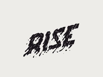 Typographie Inspiration, Typographic Logo Design, Rise Festival, Hand Drawn Type, Cool Typography, Weird Words, Up North, Lens Flare, Graphic Design Print