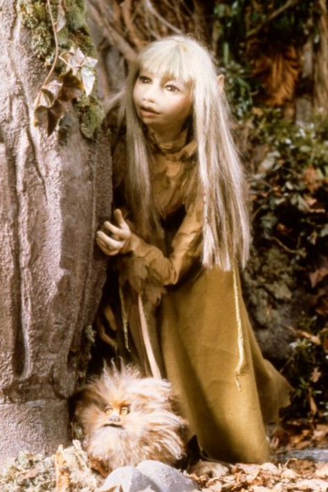 Kira (the Gelfling) and her little friend Fizzgig. Dark Crystal Kira, Dark Crystal Movie, Brian Froud, Psy Art, Dark Crystal, Fantasy Films, The Dark Crystal, Jim Henson, Fantasy Movies