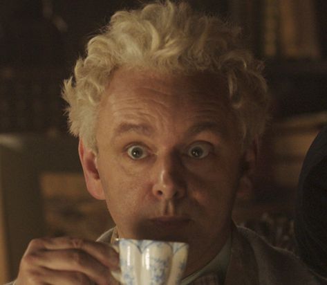 Aziraphale Pfp, Aziraphale Good Omens, Back To The Old House, Good Omens Season 2, Matching Icons 3, Glasses Look, Crowley Aziraphale, Ineffable Husbands, Michael Sheen