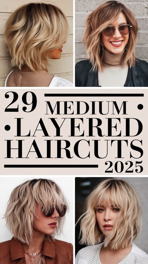 Haircuts For Medium Length Hair Layered Side Bangs, Top Of Shoulder Haircut, Thick Hair Shoulder Length Haircut, Medium Length Thick Wavy Haircuts, Shoulder Length Hair With Layers Over 50, Shoulder Length Hairstyles For Thick Hair, Medium Textured Haircut, Medium Hair Styles For Women Over 50, Face Framing Layers Medium Length Hair