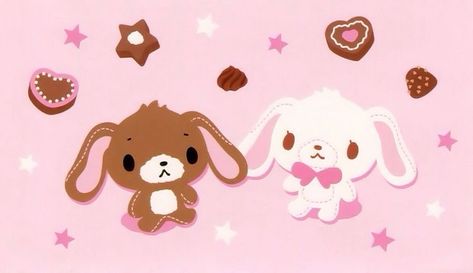 Sugar Bunnies, Kaai Yuki, Bunny Poster, Stationery Kawaii, Charmmy Kitty, Bunny Wallpaper, Kawaii Core, Japanese Candy, Sanrio Wallpaper