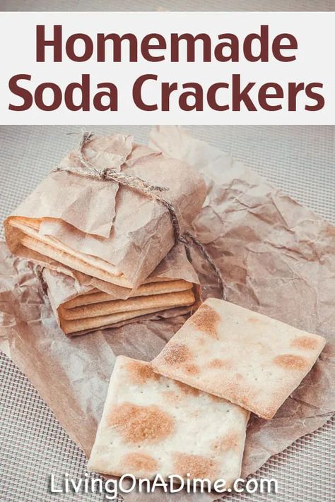 Soda Crackers Recipe, Homemade Soda Crackers, Homemade Shake And Bake, Homemade Enchilada Sauce Recipe, Homemade Crackers Recipe, Homemade Ketchup Recipes, Easy Homemade Snacks, Soda Crackers, Cream Crackers