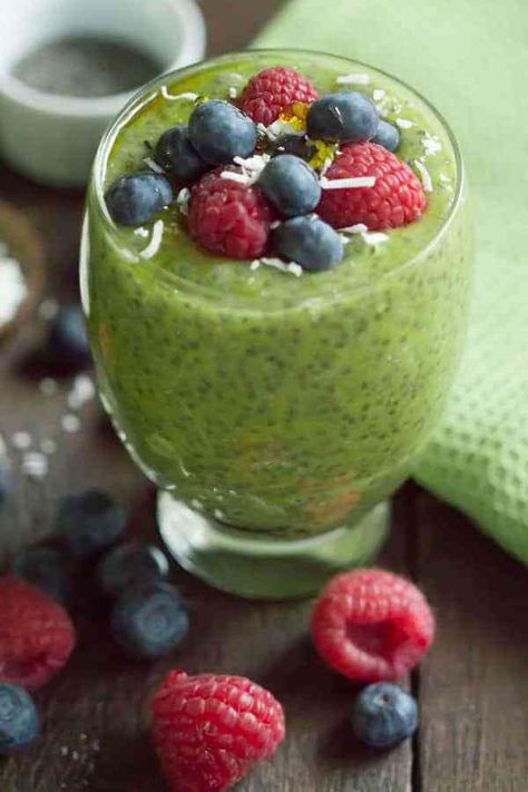 Kiwi Recipes, Chia Recipe, Chia Seed Recipes, Chia Pudding Recipes, A Healthy Breakfast, Kiwi Fruit, Sugar Rush, Healthy Eating Recipes, Chia Pudding