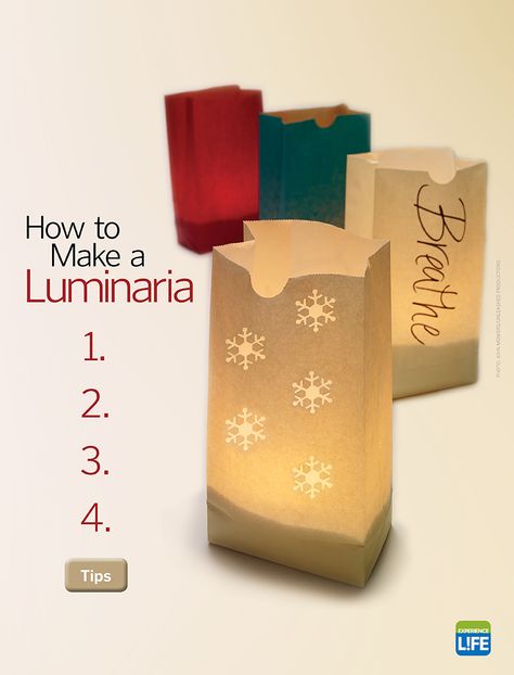 How to Make a Luminaria – Experience Life Paper Luminaries Diy, Luminary Bags Diy, Luminary Diy, Luminaries Bags, Diy Paper Bag, Experience Life, Lantern Festival, Childrens Crafts, Paper Lanterns