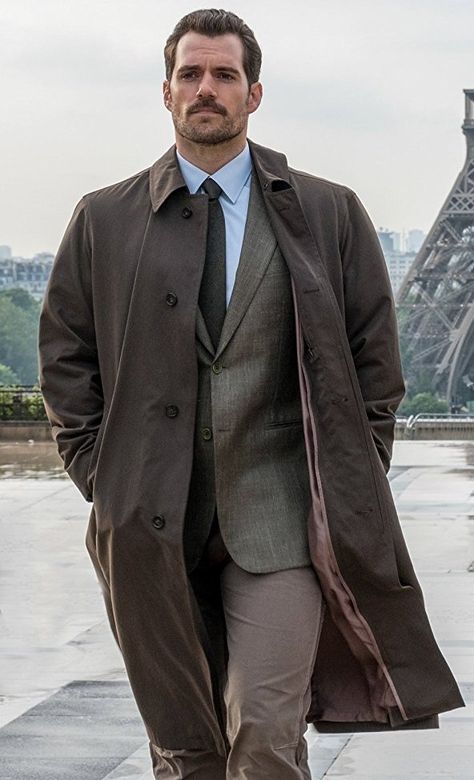 Mission_Impossible_Fallout_Henry_Cavill_Brown_Trench_Coat__06140_zoom Henry Cavill Mission Impossible, Mission Impossible Movie, Mission Impossible Fallout, Charles Brandon, Brown Trench Coat, The Tudors, Estilo Real, Mens Fashion Smart, Movies Outfit