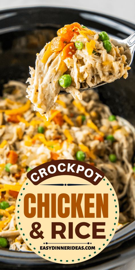 Cheap Crockpot Recipes, Crockpot Casseroles, Crockpot Rice Recipes, Crockpot Chicken And Rice, Slow Cooker Chicken Rice, Nice Meals, Chicken And Rice Crockpot, 2024 Meals, Beef Crockpot