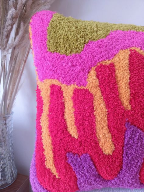 Hallway Carpet, Loft Decor, Bohemian Home Decor, Abstract Hand, Colorful Pillows, Bohemian Home, Gamer Gifts, Colorful Abstract, Sofa Decor