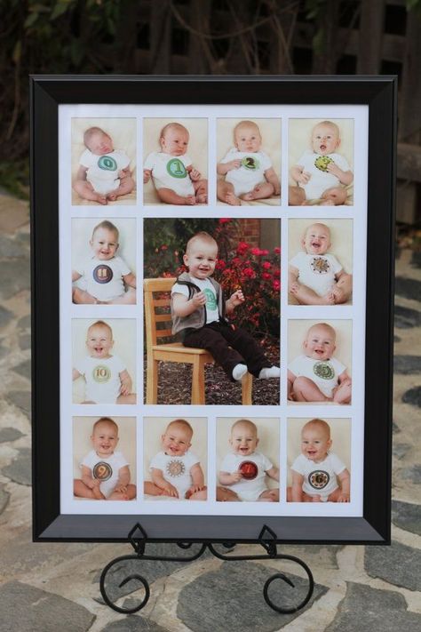 Baby Photo Frame Ideas, Photo Frame Ideas, One Year Pictures, Month Photos, Baby Photo Frames, Forest Birthday, Monthly Baby Pictures, Monthly Pictures, Photos Frame