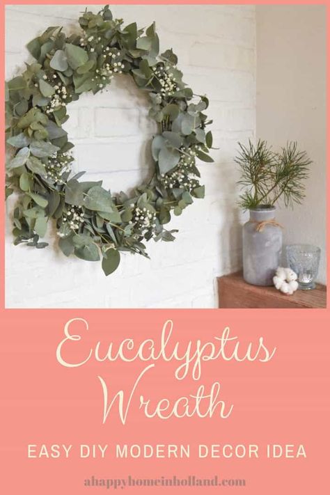 How To Make An Easy DIY Eucalyptus Wreath - Step By Step Tutorial Eucalyptus Candle Centerpiece, Diy Wreath Tutorial, Eucalyptus Diy, Eucalyptus Christmas, Diy Eucalyptus, Christmas Wreath Diy, Wreath Eucalyptus, Metal Coat Hangers, Winter Celebration