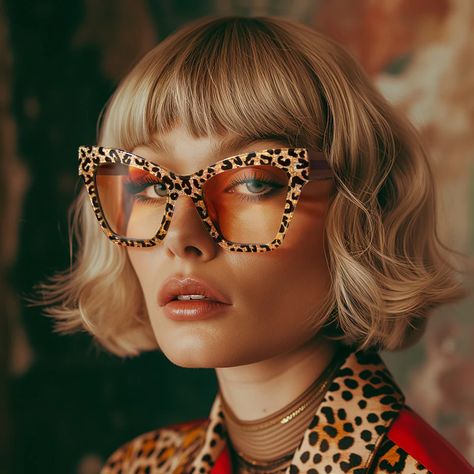 Designer Ansyah Cat Eye Leopard Print Frame Glasses Designer Eyeglasses For Women, Leopard Print Glasses, Funky Glasses, Cat Eye Glasses Frames, Frame Eyeglasses, Eye Glasses Frames, Design Frame, Wild Beauty, Prescription Glasses Online