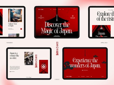 Hanabiko - Japan Travel Agency Website Design by Alex on Dribbble Japan Website Design, Sushi Website Design, Japan Website, Japanese Website, Travel Agency Website, Agency Website Design, Agency Website, Fun Website Design, Japan Aesthetic