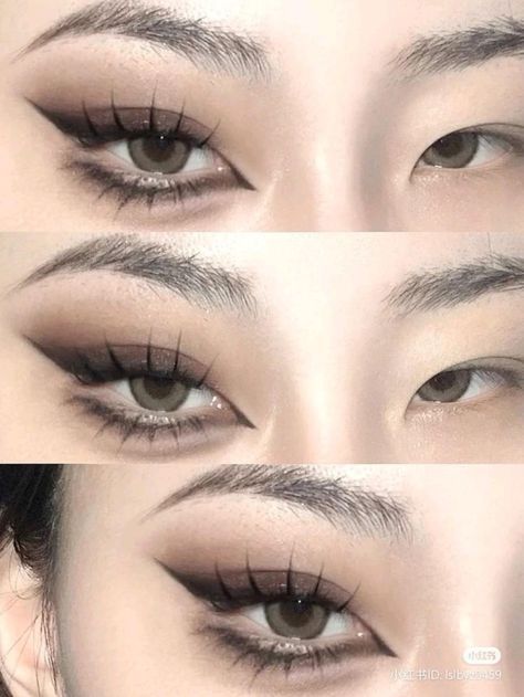 Cute Eyeshadow Ideas, How To Do Eyeshadow, Halo Eyeshadow, Foxy Eyes, Cute Eyeshadow, Cute Eyeshadow Looks, Eye Makeup Styles, Eyeshadow Ideas, Douyin Makeup