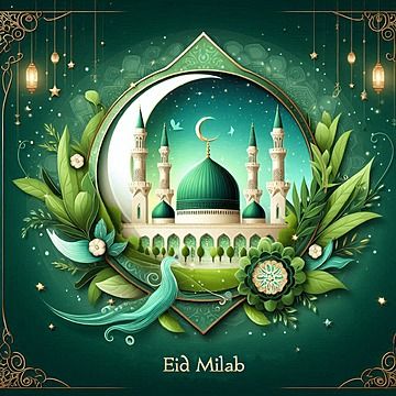 Milad Nabi, 2025 Picture, Editing Poster, Green Mosque, Post Background, Maulid Nabi, Festival Post, Eid Milad Un Nabi, Milad Un Nabi