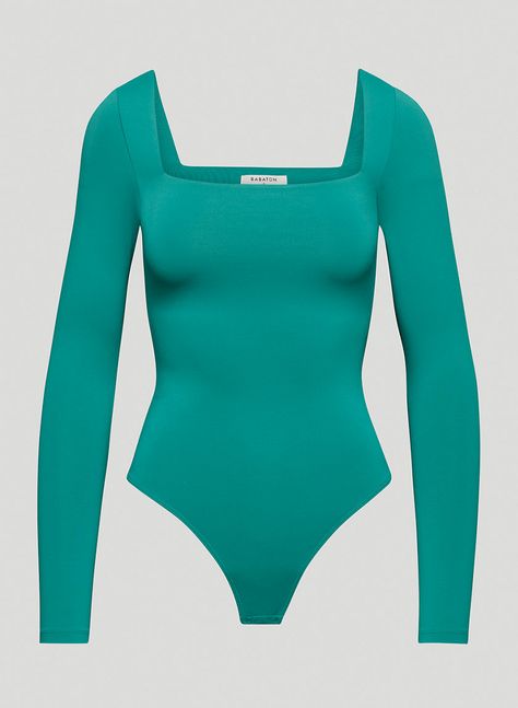 Aritzia Bodysuit, Square Neck Bodysuit, Bodysuit Fashion, Great Body, Long Torso, Bra Straps, Body Suit, Long Sleeve Bodysuit, Square Neckline