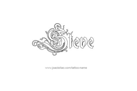 Tattoo Design  Name Steve Silas Name, Steve Tattoo, Tattoo Design Name, Name Tattoo Designs, Design Name, Name Tattoo, Name Tattoos, Name Design, Font Styles