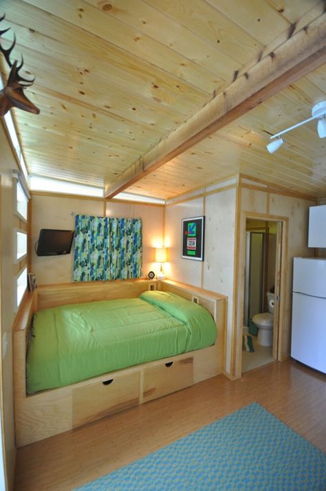 Double Tiny House, House With Breezeway, Shed Tiny House, Tiny House Bedroom, Diy Tiny House, Shed To Tiny House, Tiny House Interior, Tiny House Cabin, Tiny House Living