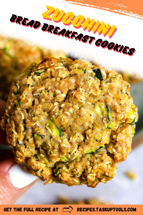 Indulge in the perfect morning treat with Zucchini Bread Breakfast Cookiesan irresistible fusion of wholesome ingredients and delightful flavors. These soft, chewy cookies combine the comforting essence of zucchini bread with a convenient, on-the-go format, making them the ultimate breakfast or snack option. Packed with nutrients and just the right amount of sweetness, they're ideal for busy mornings or a quick energy boost. Discover the secret to starting your day deliciously and healthily, and make these cookies a staple in your kitchen Zucchini Bread Breakfast Cookies, Soft Chewy Cookies, Zucchini Cookies, Breakfast Cookie Recipe, Bread Breakfast, Breakfast Prep, Chewy Cookies, Ultimate Breakfast, Quick Energy