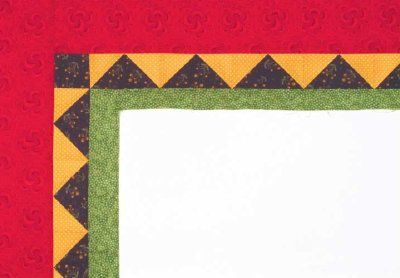 TLC Home "Triangles Quilt Border Pattern" Triangles Quilt, History Of Quilting, Panel Quilt Patterns, Quilt Borders, Flying Geese Quilt, Pattern Quilt, Half Square Triangle Quilts, Quilt Sewing Patterns, Medallion Quilt