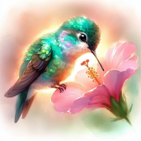 Hummingbird Art Drawing, Hummingbird Flower Tattoos, Small Hummingbird Tattoo, Hummingbird Wallpaper, Bird Painting Acrylic, Dog Memorial Tattoos, Hummingbird Pictures, Beautiful Flower Tattoos, Hummingbird Art