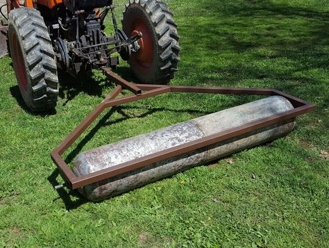 Lawn Tractor Attachments, Compact Tractor Attachments, Lawn Rollers, Garden Tractor Attachments, Lawn Roller, Landscape Rake, Homemade Trailer, Homemade Tractor, Tractor Idea