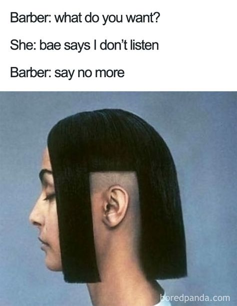 10+ Terrible Haircuts That Were So Bad They Became Say No More Memes Barber Say No More, Barber Memes, Terrible Haircuts, Bad Haircut, Epic Fails Funny, Funny Lol, Have A Laugh, صور مضحكة, Hair Cut