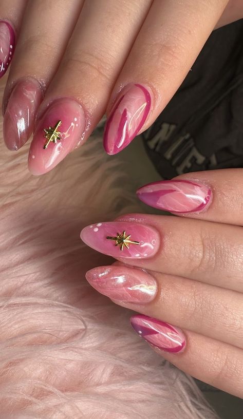 Sleeping Beauty Inspired Nails, Aurora Sleeping Beauty Nails, Princess Peach Nails, Sleeping Beauty Nails, Princess Nail Designs, Soft Pink Nails, Aurora Nails, Uñas Nails, Peach Nails