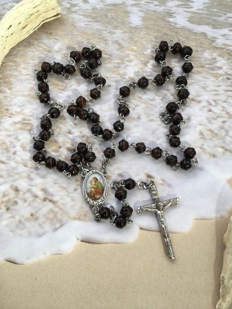 Catholic Christmas Gifts, Mens Rosary, St Joseph Catholic, Paracord Rosary, Catholic Christmas, Rosary Gift, Beads Christmas, Rosary Beads Catholic, Christian Board