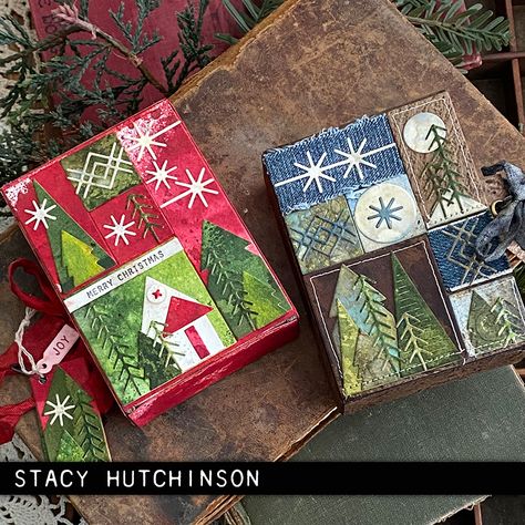 Tim Holtz Sizzix Dies, Sizzix Cards, Tim Holtz Crafts, Vintage Sled, Christmas Cutouts, Tim Holtz Cards, Tim Holtz Sizzix, Scrapbooking Photo, Diy Christmas Cards